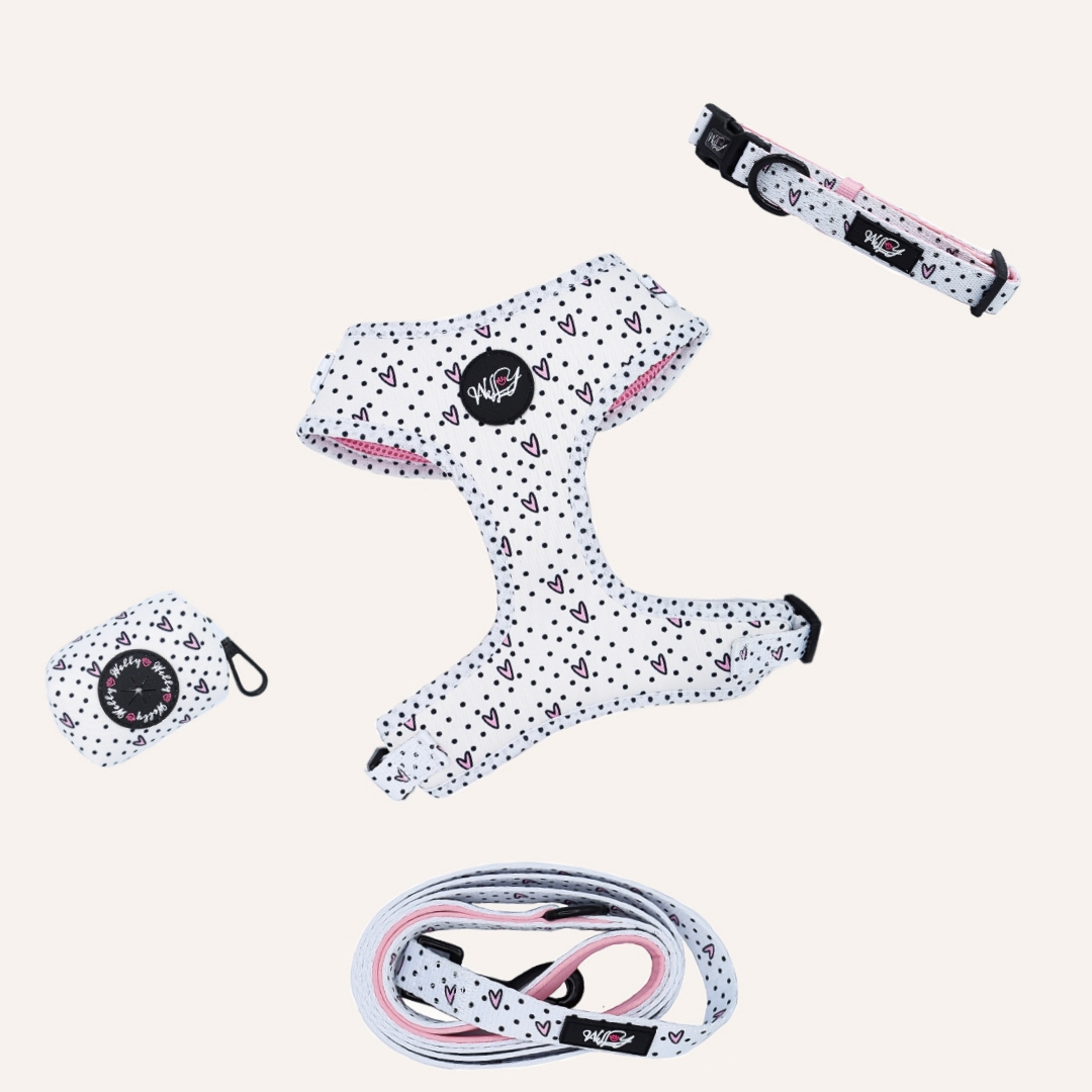 Bundel set  - Dots of Love - PINK