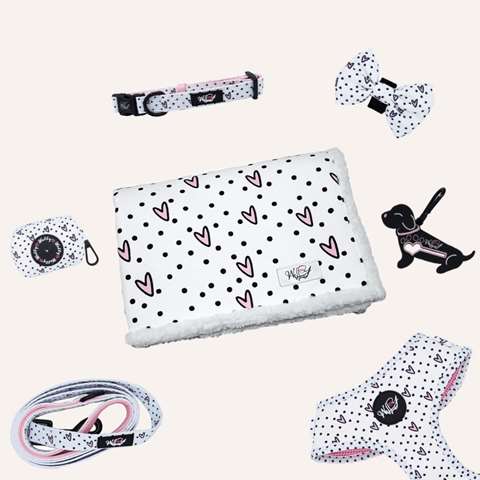 Bundel set  - Dots of Love - PINK XL