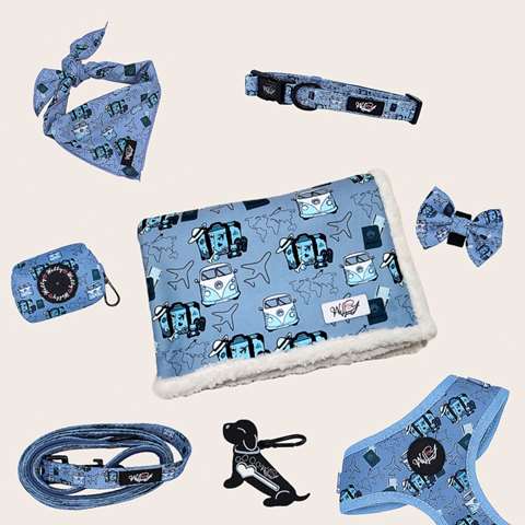 Bundel set  - Paws around the world -  - BLAUW  XXL