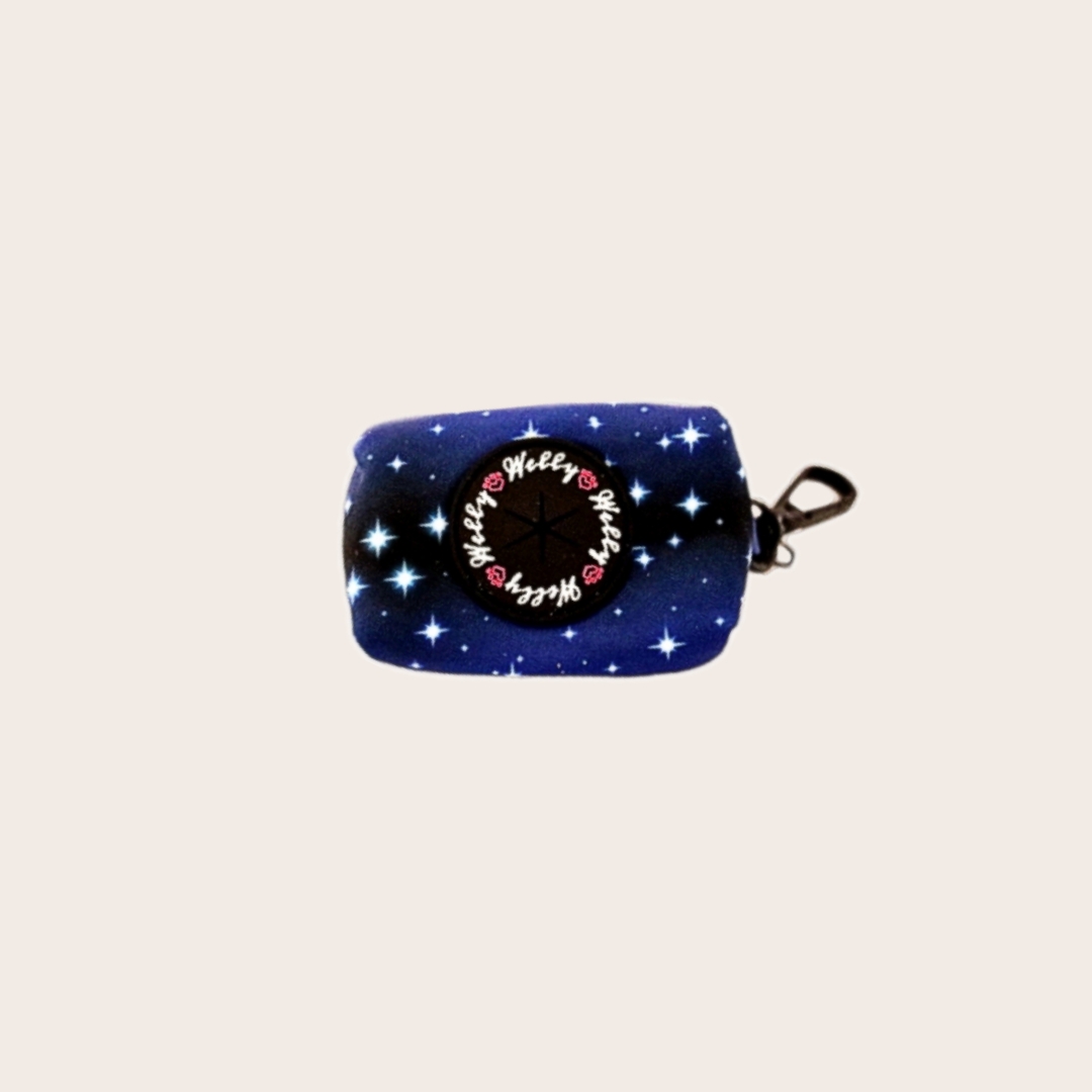 Poo bag holder - Midnight Sparkle / Stars